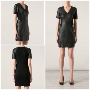 Theory Serto L lamb leather dress